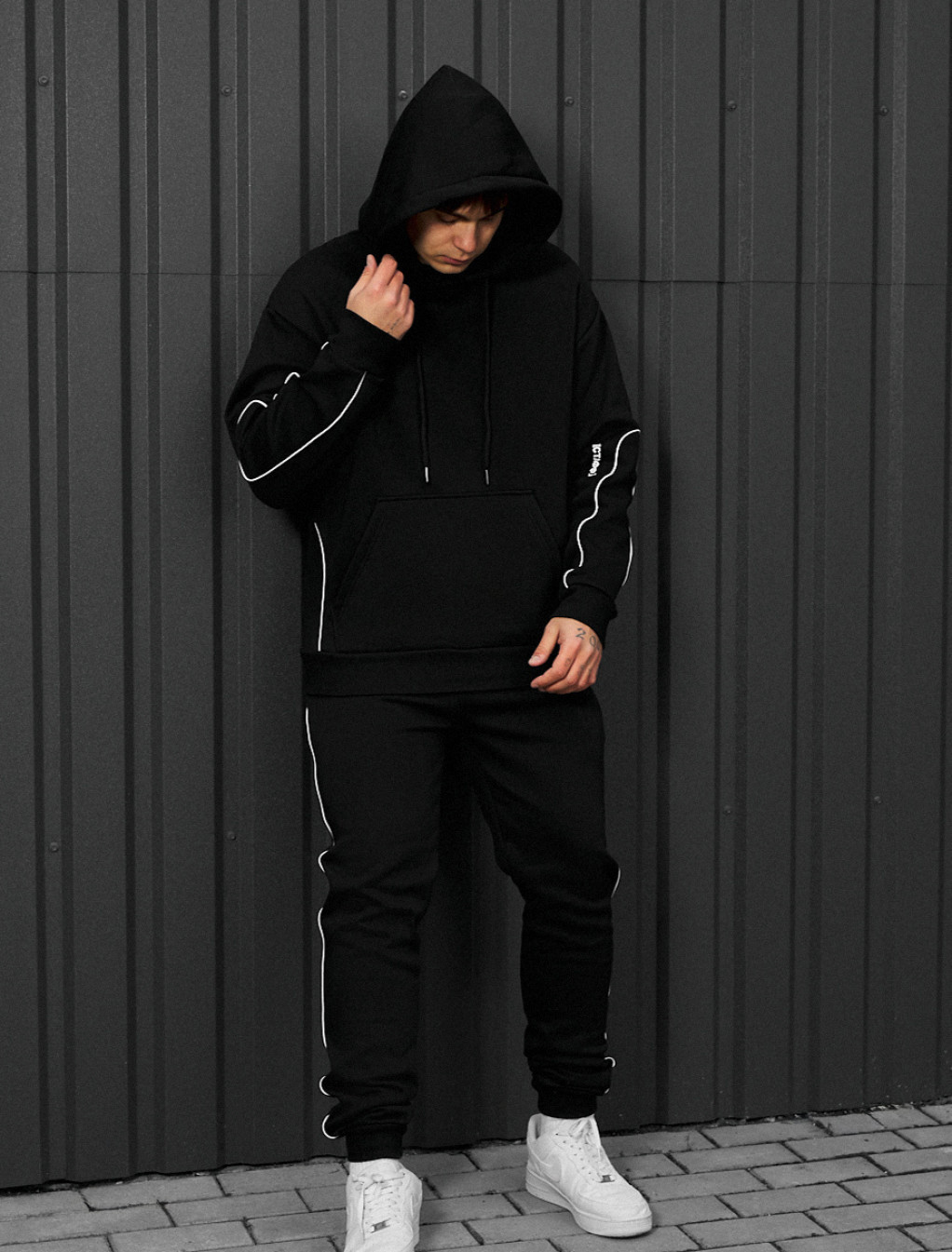 Dres Staff kant black logo oversize fleece