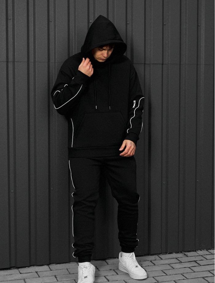 Dres Staff kant black logo oversize fleece