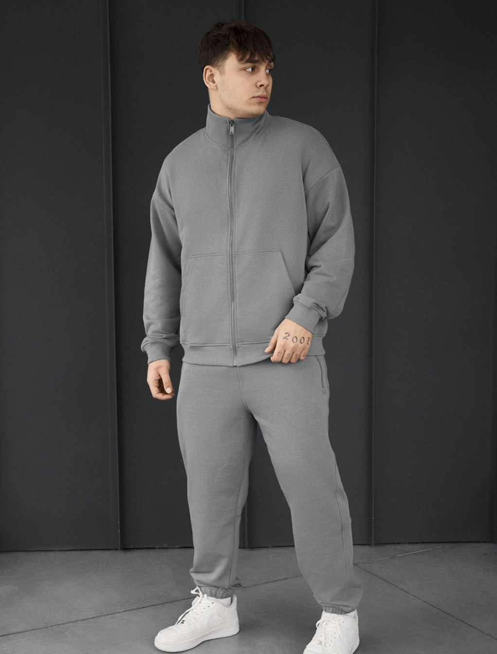 Dres Staff pa zip gray oversize