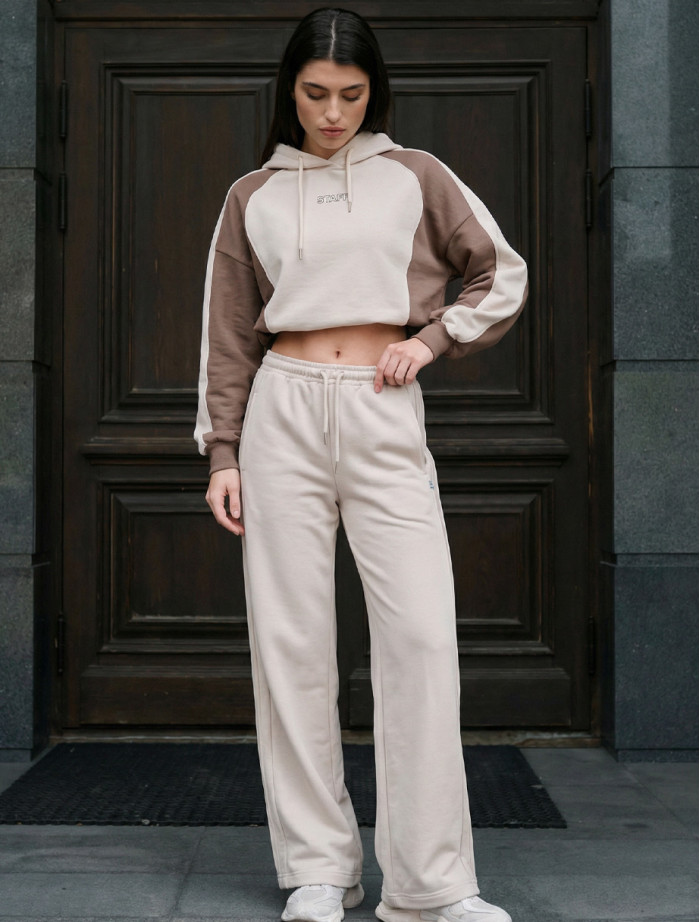 Spodnie dresowe Staff min light beige