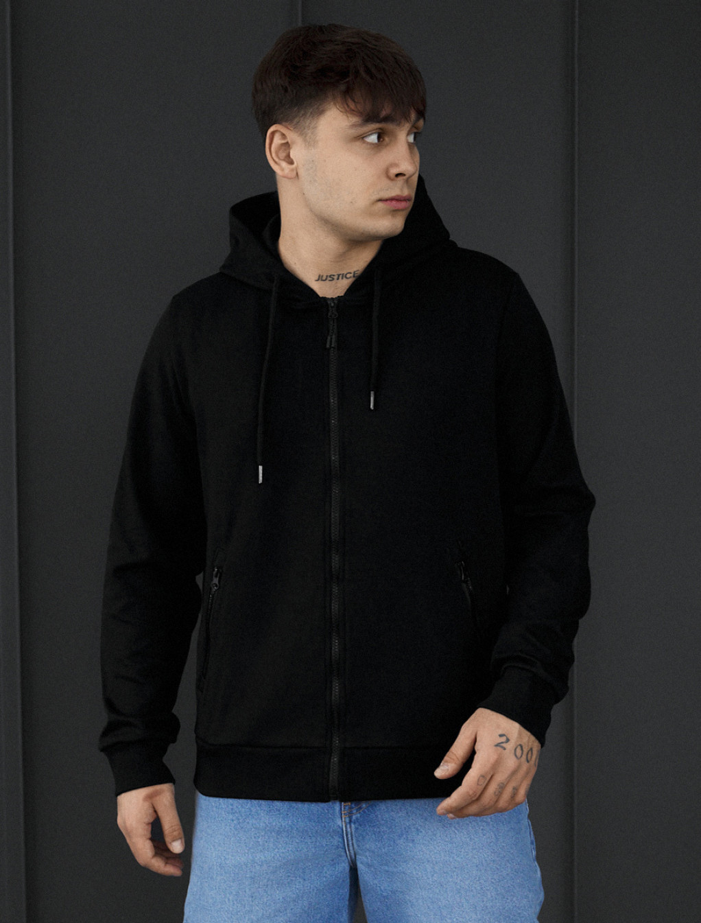 Bluza Staff se black zip