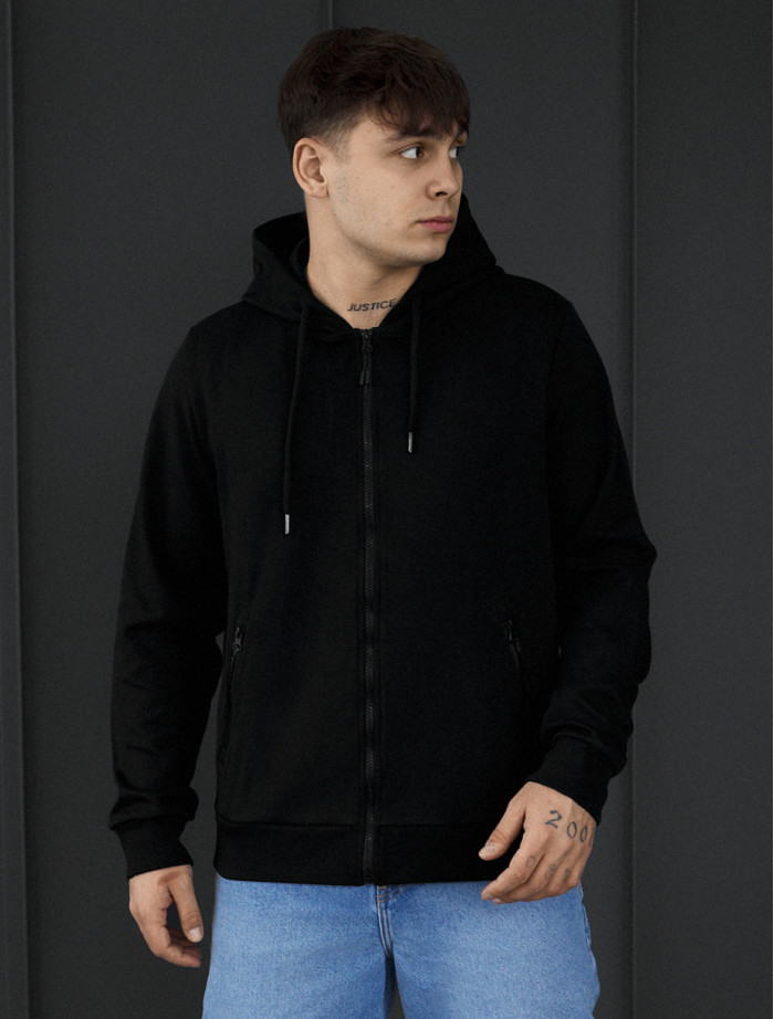 Bluza Staff se black zip