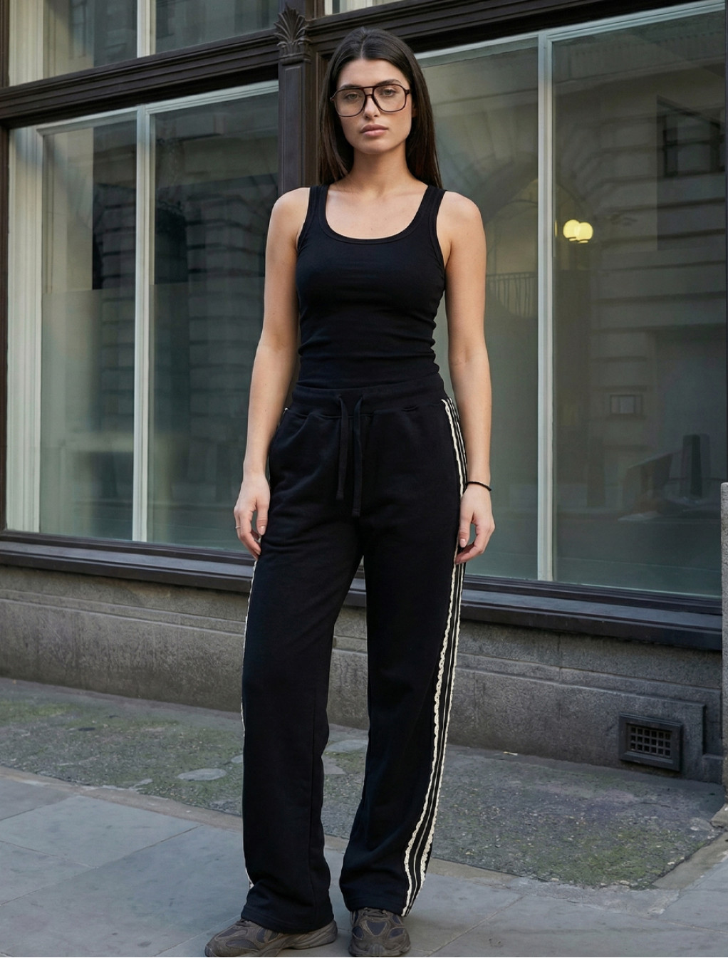 Spodnoe dresowe Staff wai black 2