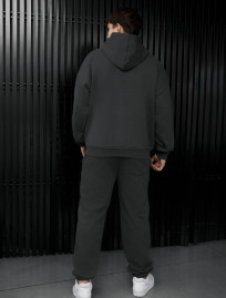 Dres Staff fin zip dark gray oversize
