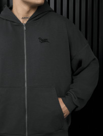 Dres Staff fin zip dark gray oversize
