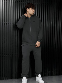 Dres Staff fin zip dark gray oversize