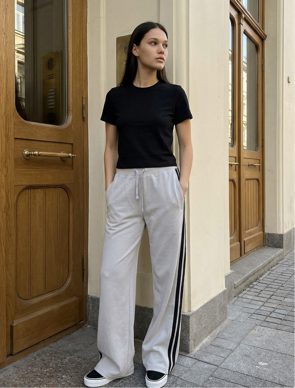 Spodenki Staff wai light gray