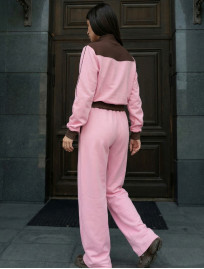 Dres Staff bao pink & brown zip