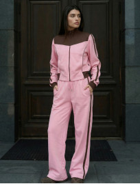 Dres Staff bao pink & brown zip