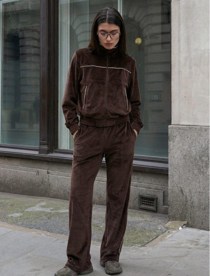 Dres Staff gabi zip dark brown