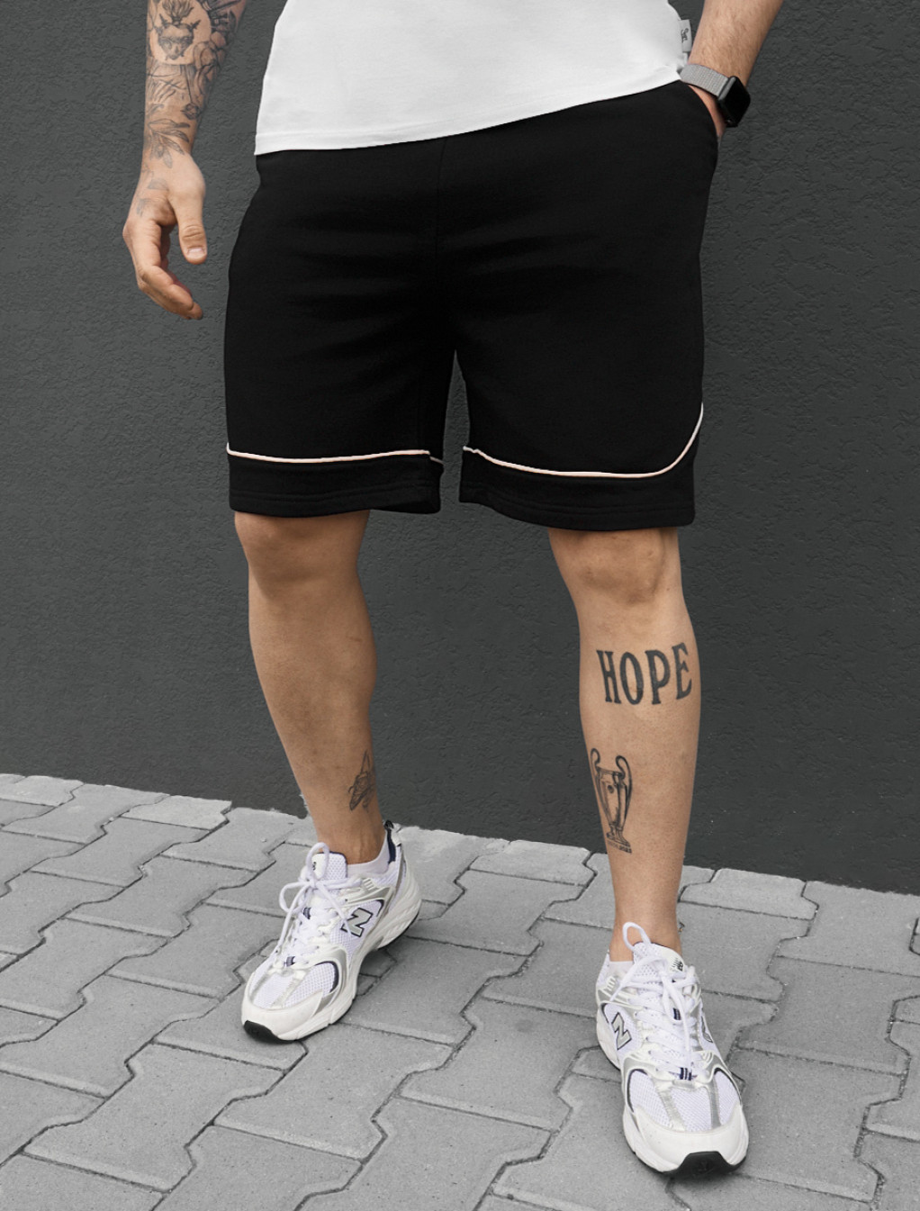 Spodenki Staff ry black & beige
