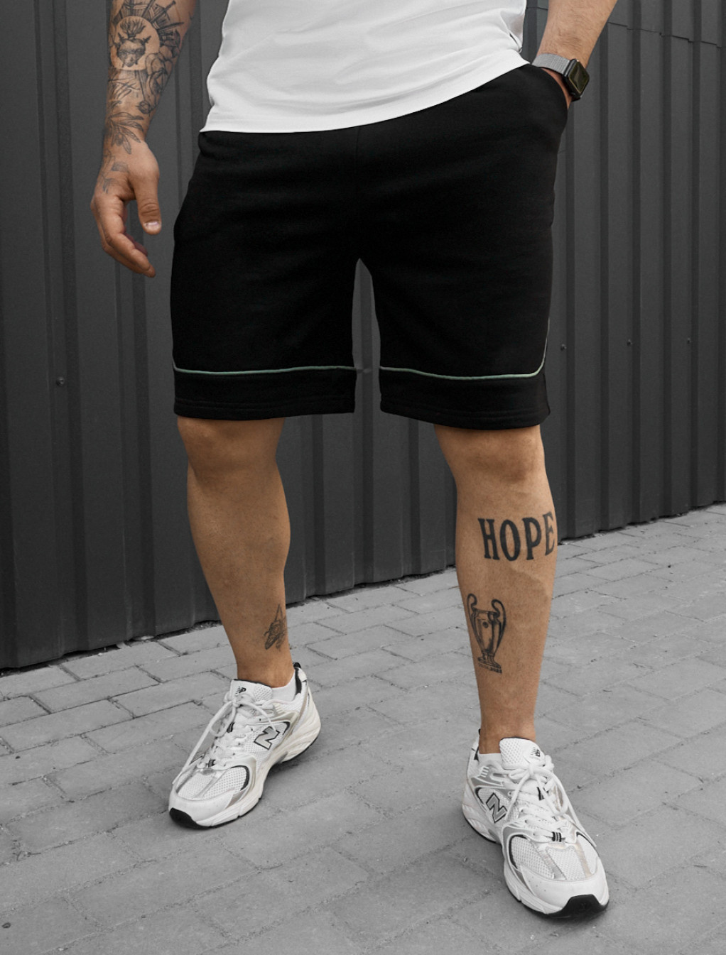 Spodenki Staff ry black & green