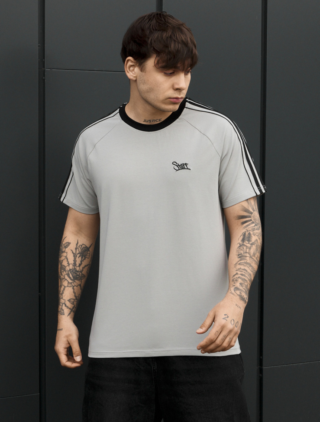 Koszulka Staff gray logo lampas