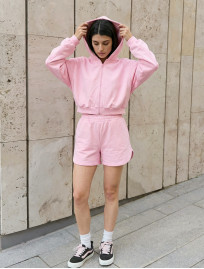 Komplet bluza + spodenki Staff fiz pink
