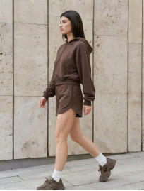 Komplet bluza + spodenki Staff fiz brown