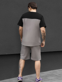 Komplet koszulka + spodenki Staff ko black & gray