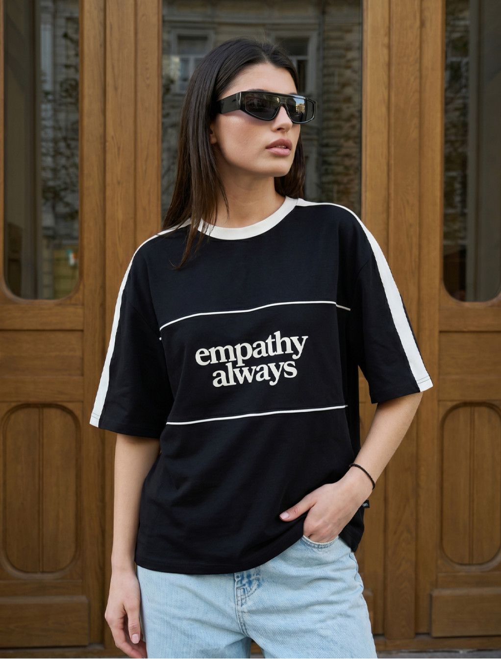 Koszulka Staff empathy always black & white