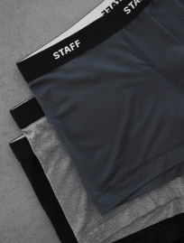 Majtki Staff black/gray melange/dark gray
