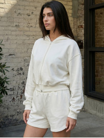 Komplet bluza + spodenki Staff fiz white