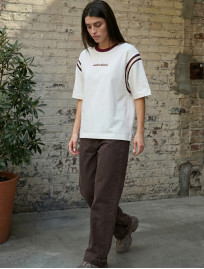 Koszulka Staff en milk & dark bordo