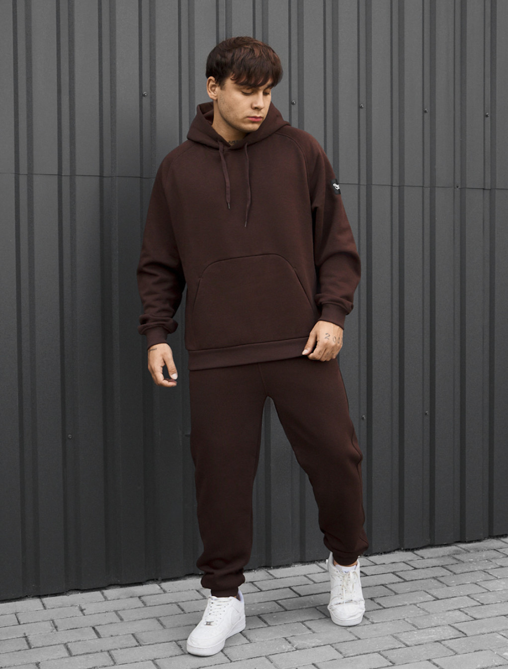 Dres Staff es dark brown oversize fleece