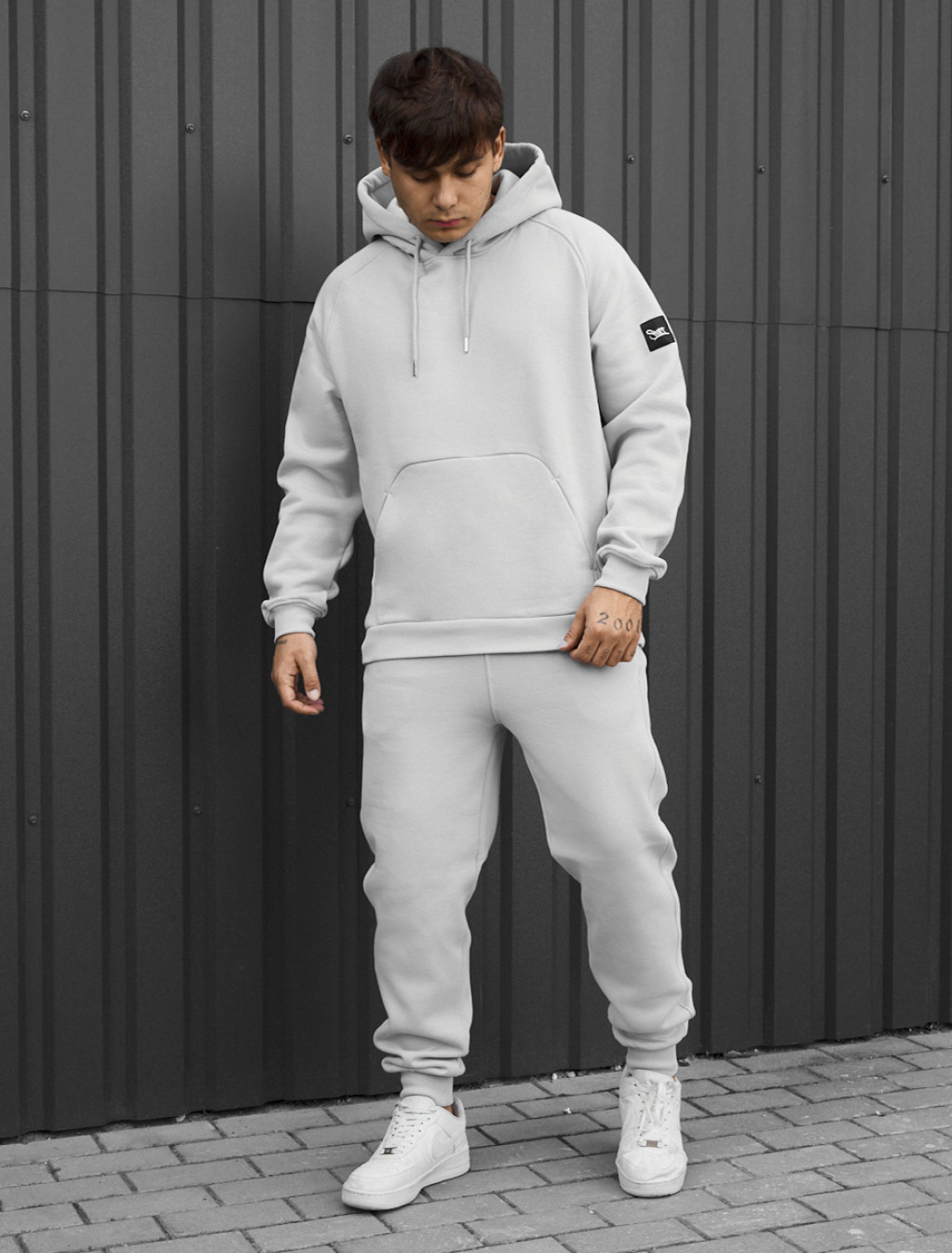 Dres Staff es light gray oversize fleece