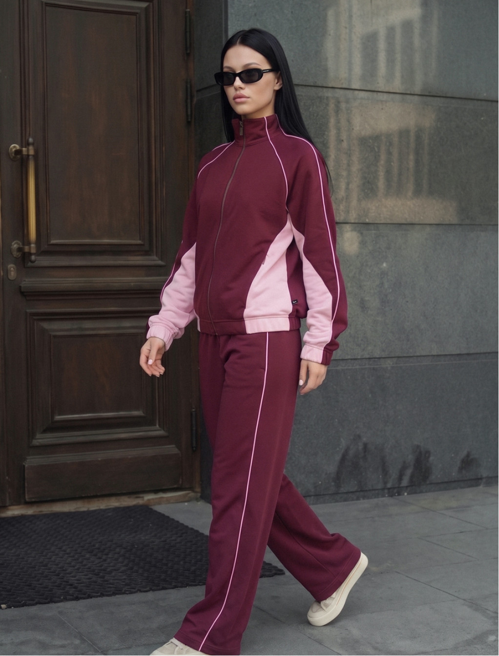 Dres Staff rem bordo & pink