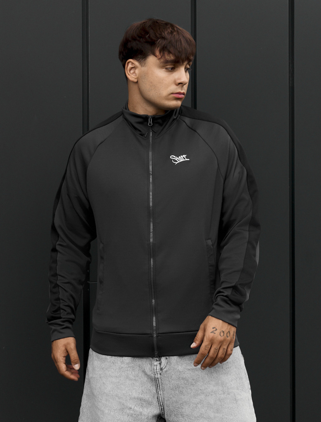Olimpijka Staff logo stripes dark gray