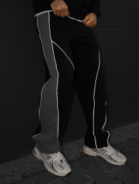Spodnie dresowe Staff fd black & gray reflective fleece