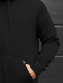 Bluza Staff zip black fleece