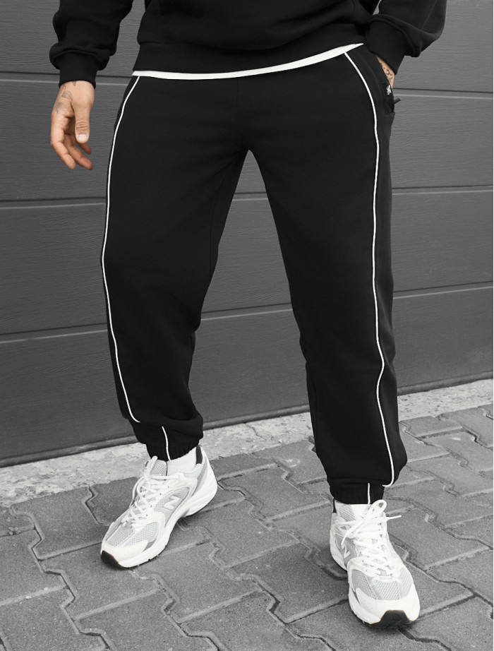 Spodnie dresowe Staff siv black reflective