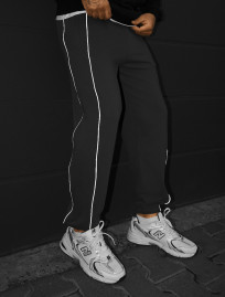 Spodnie dresowe Staff siv dark gray reflective