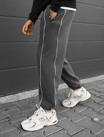 Spodnie dresowe Staff siv dark gray reflective