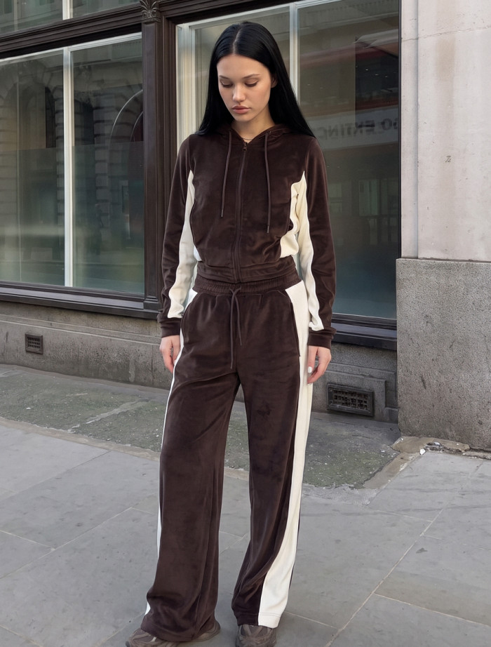Dres Staff dark brown & milk fleece