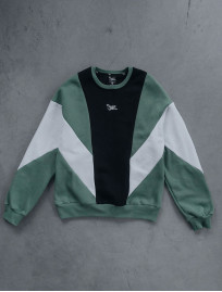 Bluza Staff retro turquoise oversize fleece
