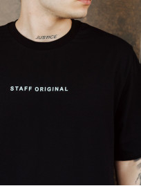 Koszulka Staff logo front black oversize