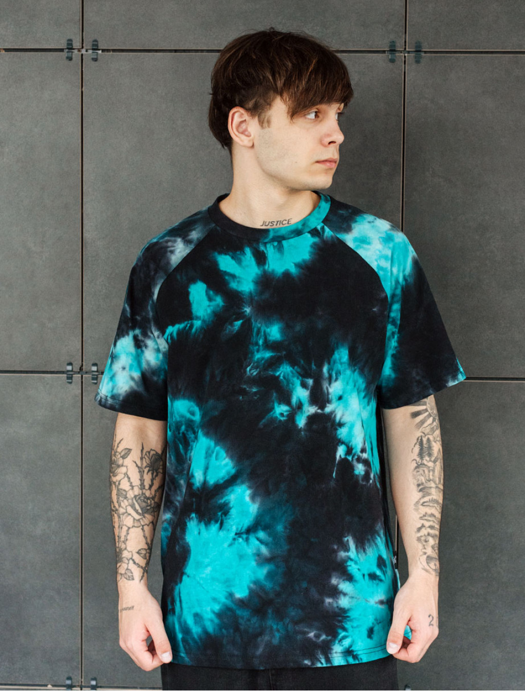 Koszulka  Staff tay day black turquoise oversize