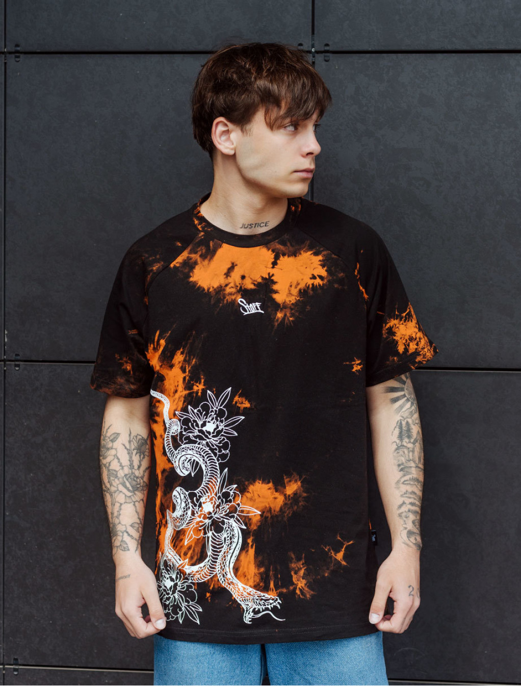 Koszulka Staff tay day logo & snake oversize