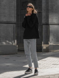Damska bluza Staff vi black oversize fleece