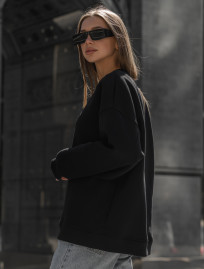 Damska bluza Staff vi black oversize fleece