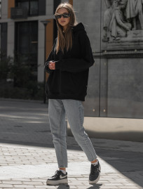 Damska bluza Staff black oversize fleece