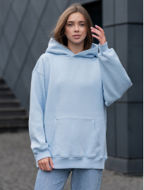 Damska bluza Staff light blue oversize fleece