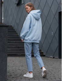 Damska bluza Staff light blue oversize fleece