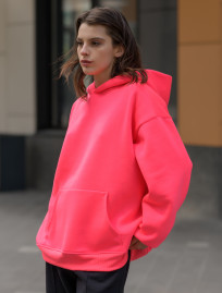 Damska bluza Staff deep pink oversize fleece