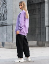 Damska bluza Staff light violet oversize fleece