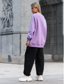 Damska bluza Staff light violet oversize fleece