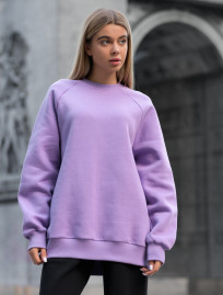 Damska bluza Staff light violet oversize fleece