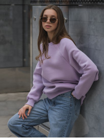 Damska bluza Staff violet oversize fleece