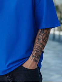 Koszulka Staff blue oversize