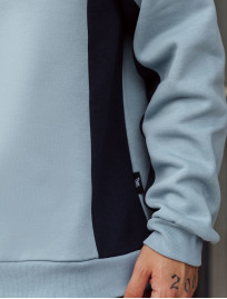 Bluza Staff light blue logo oversize fleece